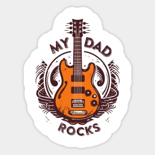 my dad rocks! Sticker